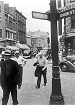 Corner of Hanover and Union Streets, Boston, 1930