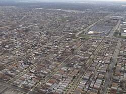 Aerial view of Burbank in November 2013