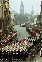 Carriage at the funeral of Winston Churchill in 1965