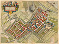 Le château sur le plan de Culemborg de 1649 par J. Blaeu