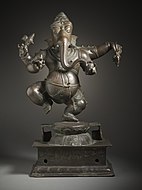 Dancing Ganesha, Lord of Obstacles, Nepal, 16th-17th century