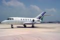 Dassault Falcon 20 F-GGMM of Uni-Air at Faro in May 1993