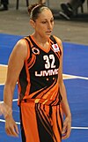 Diana Taurasi competing in a basketball match in 2014