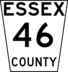 Essex County Road 46 marker