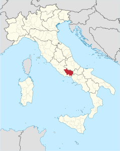 Provincia di Frosinone – Localizzazione