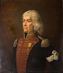 Georg Gedda iförd uniform m/1802 med epåletter för en överste vid Finska gardesregementet.