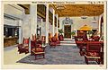 Postcard of the lobby, circa 1930-1945