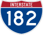 Interstate 182 marker