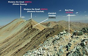 Kholeno region and summits