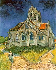 Vincent van Gogh, L'Église d'Auvers-sur-Oise, (1890).