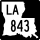 Louisiana Highway 843 marker