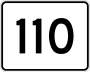 Route 110 marker