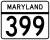 Maryland Route 399 marker
