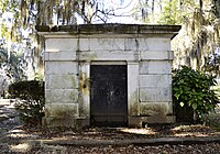 Crypt of William R. King in Live Oak Cemetery, Selma, Alabama.