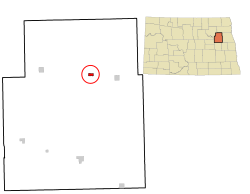 Location of Michigan City, North Dakota