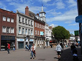 Market Place in Nuneaton, the borough's largest town