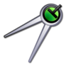 This compass symbolizes the process of evaluating articles in a precise manner.