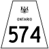 Highway 574 marker