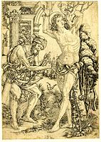 Martyrdom of Saint Sebastian, engraving