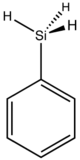 skeletal formula of phenylsilane