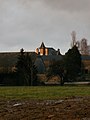 Toits du relais de poste vus depuis le sud.