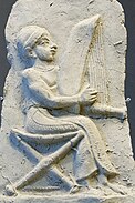 Vertical harp, Esnunna, 2nd millennium B.C.