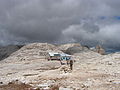 Il rifugio Boè sul Gruppo del Sella