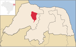 Location in Rio Grande do Norte state