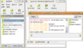 Jabbin avec liste de contacts et fenêtre de chat