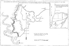 Map to accompany report of Rear Admiral Porter, showing route of the Steele's Bayou expedition.