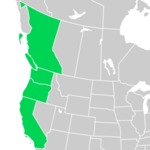 Symphyotrichum chilense distribution