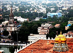 View from atop the temple