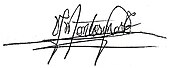 signature de Vladimiro Montesinos