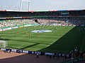 Interior of the stadium's old configuration with curved ends (2006)