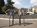 3. "Gespräch" (1969-1973) von Kurt Laurenz Metzler, Kreuzung Bleicherweg/Tunnelstrasse