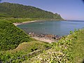 北見神威岬公園より望む北見神威岬とオホーツク海