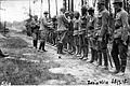 Soldiers getting decorated at the Eastern front