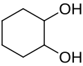 Chemical structure of cyclohexane-1,2-diol