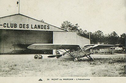 Aéroclub des Landes sur le terrain d'aviation de Mont-de-Marsan