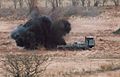 Aardvark Joint Service Flail detonating an Anti-Tank Landmine