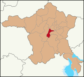 Map showing Etimesgut District in Ankara Province