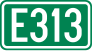 Cartouche signalétique représentant la E313