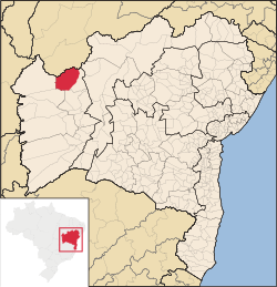 Location of Santa Rita de Cássia in Bahia