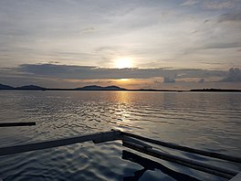 Balabac Strait sunset on Winter Solstice