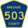 County Road 503 marker