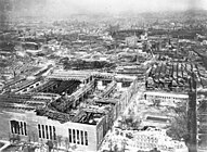 Devastated Krupp Works in Essen, aerial view, April 1945. Source: German Federal archives, image No. 146-941.