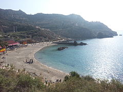 Cala Cortina, playa urbana