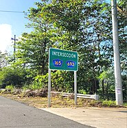 PR-2 west approaching PR-165 and PR-693 intersection between Toa Baja and Dorado