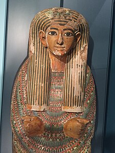 Coffin lid of Ankh-ef-en-Khonsu, a scribe at the Temple of Amun in Thebes