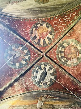 Bonifacio Bembo, frescoes on the vault of the chapel, 1475.